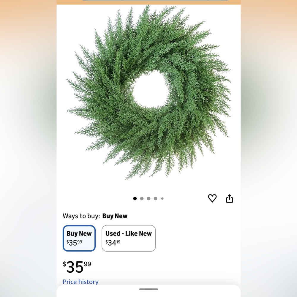 Green Holiday Wreath